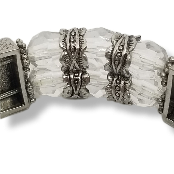 DECADE SILVERTONED ART NOUVEAU & FLORAL DETAIL LADIES WATCH - Picture 7 of 7